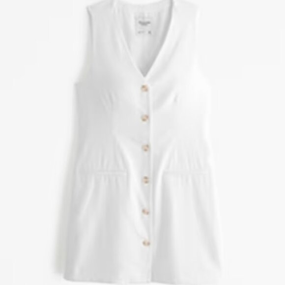 Mara Linen-Blend Vest Mini Dress - Picture 1 of 1